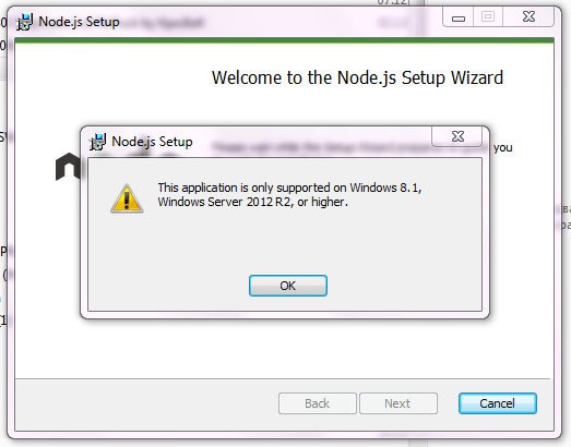 Node.js на Windows 7